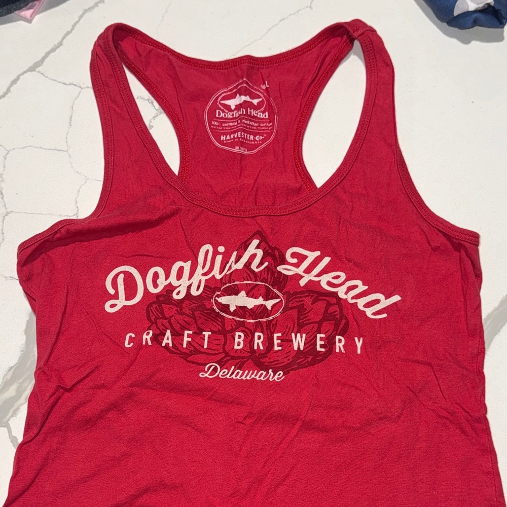 Dogfish Head Brewery Women’s Red Tank L